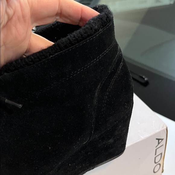 Black suede ankle boots size 8.5 - Picture 10 of 15